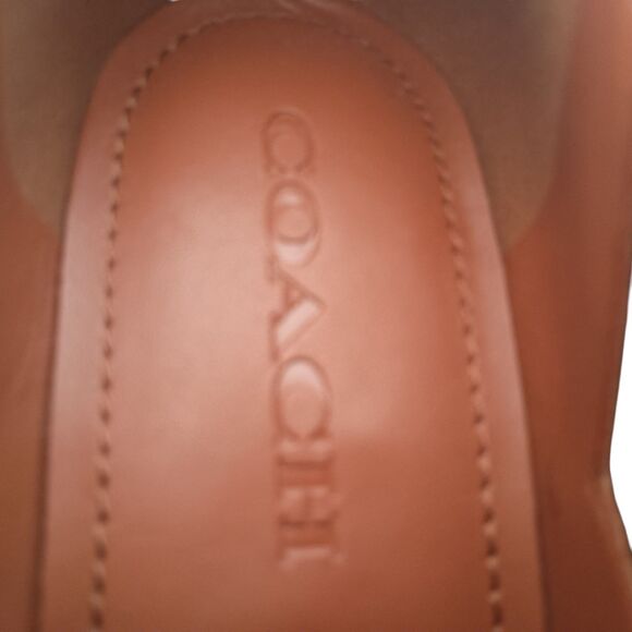 Coach Perri Bootie Ankle Boots Womens 5 C Brown Leather Snake - Picture 9 of 12